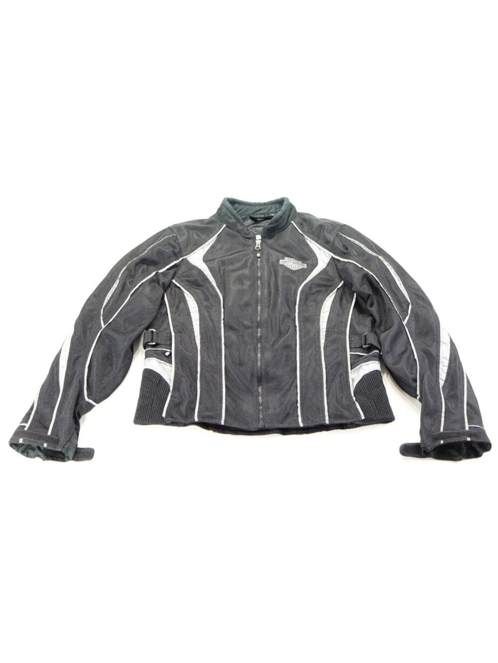 harley davidson reflective jacket S black mesh waterproof liner armor pockets